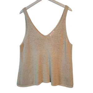 Joe Fresh Beige Knit Tank Top